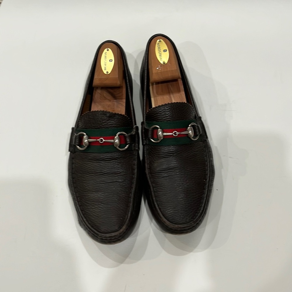 Brown Horsebit Gucci loafers